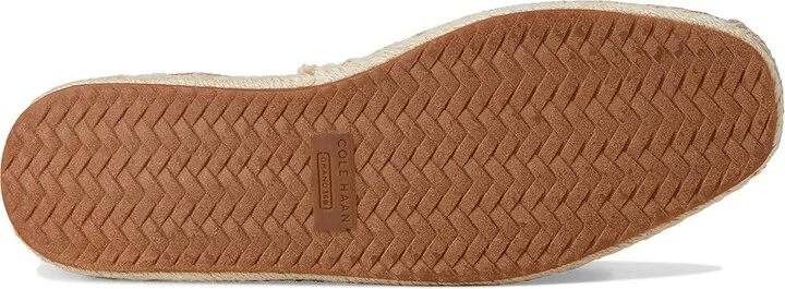 Cole Haan Cloudfeel Keely A-Line Espadrilles Women's Flat Shoes Tan Raffia/Dark Cuoio Leather : 5.5 B - Medium - Image 3