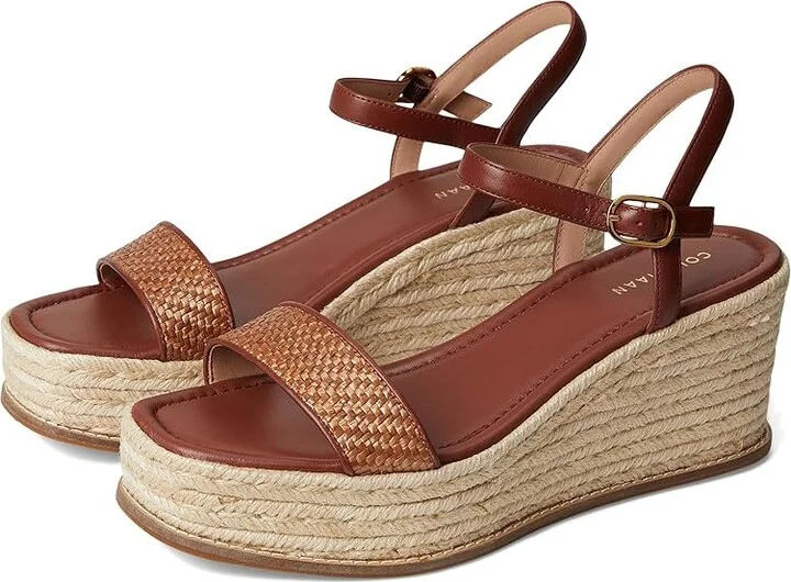 Tan Raffia,dark Cuoio Leather