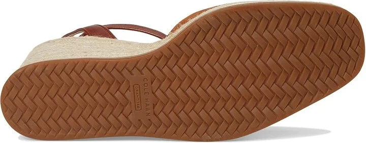 Cole Haan Cloudfeel Kyra Espadrille Wedges Women's Shoes British Tan Suede : 11 B - Medium, Leather - Image 3