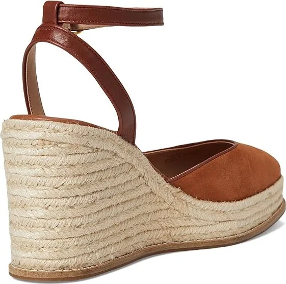 Cole Haan Cloudfeel Kyra Espadrille Wedges Women's Shoes British Tan Suede : 11 B - Medium, Leather - Image 4