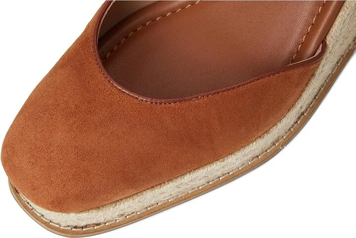 Cole Haan Cloudfeel Kyra Espadrille Wedges Women's Shoes British Tan Suede : 11 B - Medium, Leather - Image 7