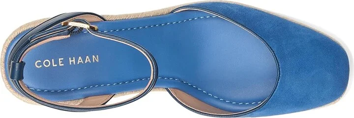 Cole Haan Cloudfeel Kyra Espadrille Wedges Women's Shoes Dutchblue Suede/Navy Blazer Leather : 8 B - Medium - Image 2