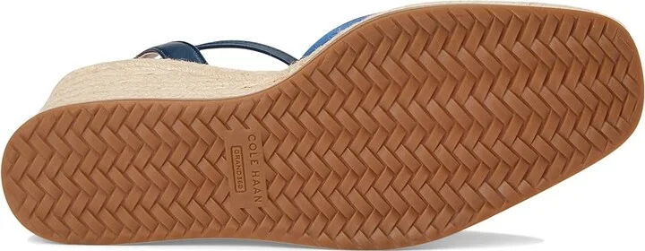 Cole Haan Cloudfeel Kyra Espadrille Wedges Women's Shoes Dutchblue Suede/Navy Blazer Leather : 8 B - Medium - Image 3