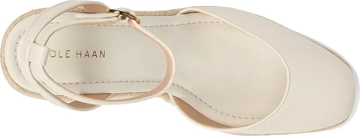 Cole Haan Cloudfeel Kyra Espadrille Wedges Women's Shoes Ivory Leather : 11 B - Medium - Image 2