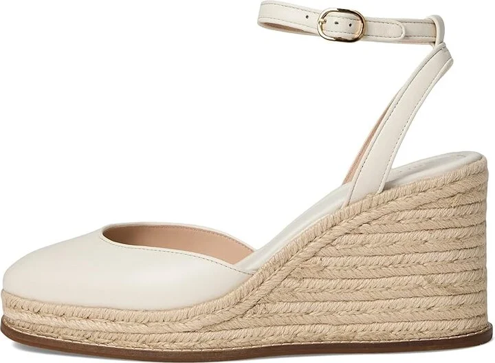 Cole Haan Cloudfeel Kyra Espadrille Wedges Women's Shoes Ivory Leather : 11 B - Medium - Image 6