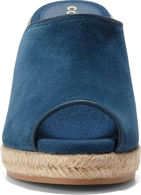 Cole Haan Cloudfeel Southcrest Mule Women's Sandals Blue Wing Teal Suede : 10 B - Medium - Image 5
