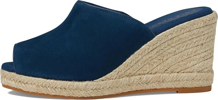 Cole Haan Cloudfeel Southcrest Mule Women's Sandals Blue Wing Teal Suede : 10 B - Medium - Image 6