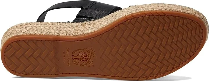 Cole Haan Cloudfeel Tilden Sandals Women's Sandals Black Leather : 5.5 B - Medium - Image 3