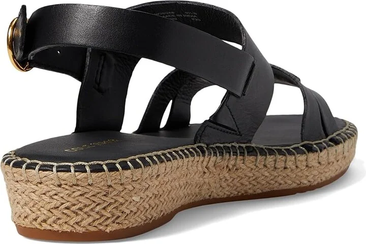 Cole Haan Cloudfeel Tilden Sandals Women's Sandals Black Leather : 5.5 B - Medium - Image 4