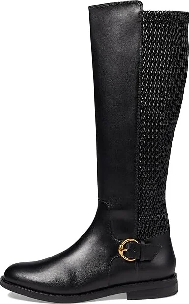 Cole Haan Clover Stretch Tall Boot Women's Boots Black Leather : 9 B - Medium - Image 5