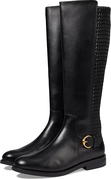 Cole Haan Clover Stretch Tall Boot Women's Boots Black Leather : 9 B - Medium