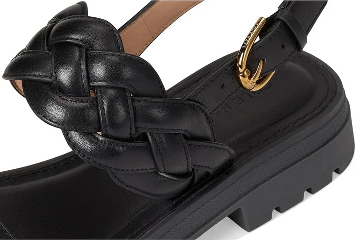 Cole Haan Cressida Lug Sandal Women's Sandals Black Leather : 7 B - Medium - Image 7