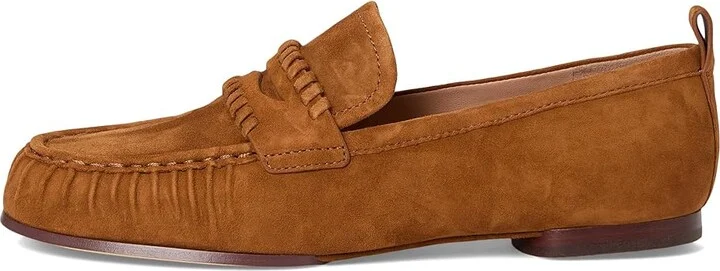Cole Haan Danby Travel Loafers Women's Flat Shoes Tobacco Suede : 8 B - Medium, Leather - Image 6