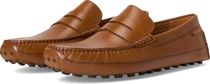 Cole Haan Davies Grand Penny Driving Loafers Men's Lace-up Boots British Tan/Java : 11 D - Medium, Leather