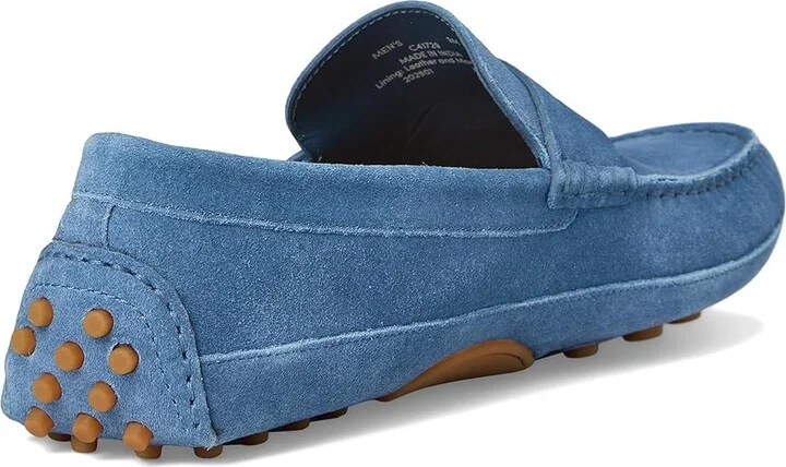 Cole Haan Davies Grand Penny Driving Loafers Men's Lace-up Boots China Blue Suede/Gum : 11 D - Medium, Leather - Image 4