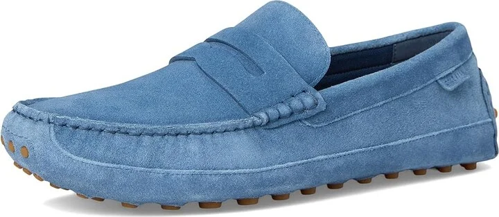 Cole Haan Davies Grand Penny Driving Loafers Men's Lace-up Boots China Blue Suede/Gum : 11 D - Medium, Leather - Image 5