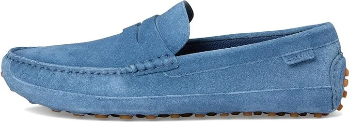 Cole Haan Davies Grand Penny Driving Loafers Men's Lace-up Boots China Blue Suede/Gum : 11 D - Medium, Leather - Image 6