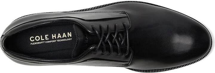 Cole Haan Dean Grand Plain Toe Oxfords Men's Slip on Shoes Black/Natural/Dark Natural : 12 D - Medium, Leather - Image 2
