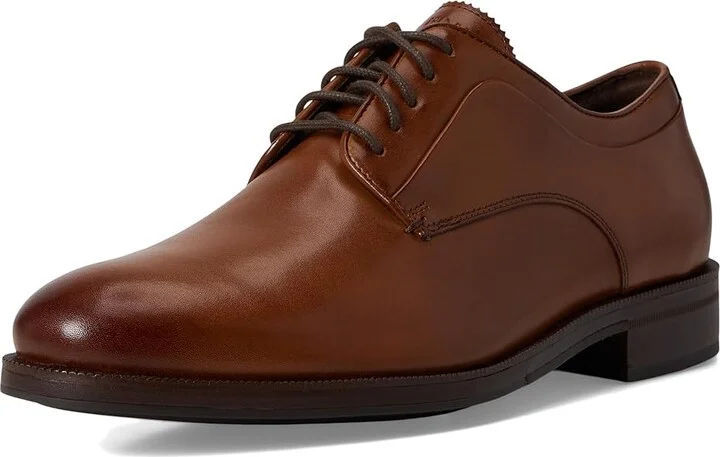 Cole Haan Dean Grand Plain Toe Oxfords Men's Slip on Shoes British Tan/Black/Dark Natural : 9 D - Medium, Leather - Image 5