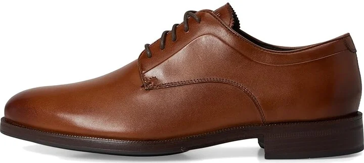 Cole Haan Dean Grand Plain Toe Oxfords Men's Slip on Shoes British Tan/Black/Dark Natural : 9 D - Medium, Leather - Image 6