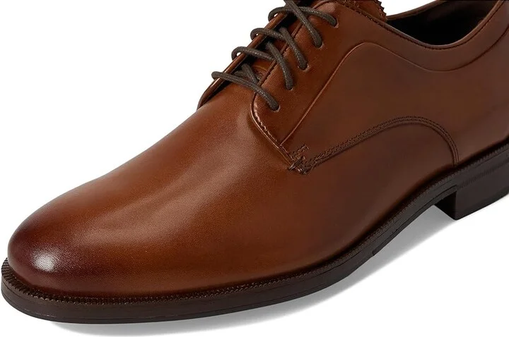Cole Haan Dean Grand Plain Toe Oxfords Men's Slip on Shoes British Tan/Black/Dark Natural : 9 D - Medium, Leather - Image 7