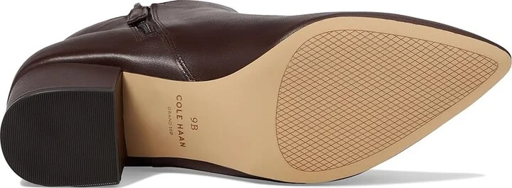 Cole Haan Elyse Bootie 60 mm Women's Shoes Madeira Leather : 5 B - Medium, Suede/Leather - Image 3