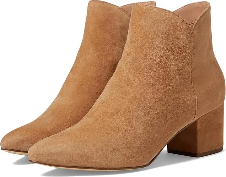 Cole Haan Elyse Bootie 60MM Women's Boots Blush Tan Suede : 6.5 B - Medium, Leather