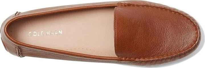 Cole Haan Emmie Drivers Women's Flat Shoes British Tan Leather : 7 B - Medium - Image 2