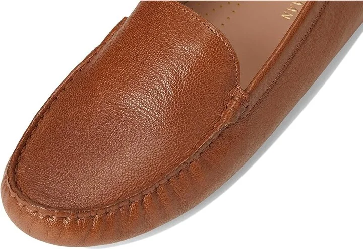 Cole Haan Emmie Drivers Women's Flat Shoes British Tan Leather : 7 B - Medium - Image 7