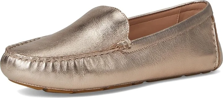 Cole Haan Emmie Drivers Women's Flat Shoes Rose Gold Metallic Leather : 7.5 B - Medium - Image 5