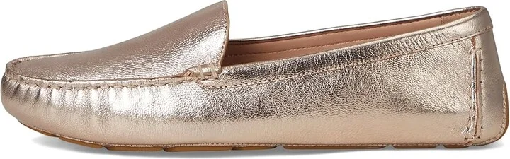 Cole Haan Emmie Drivers Women's Flat Shoes Rose Gold Metallic Leather : 7.5 B - Medium - Image 6