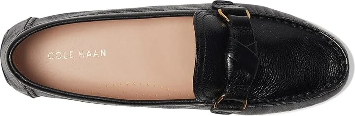 Cole Haan Emmie Knot Drivers Women's Flat Shoes Black Leather : 5.5 B - Medium - Image 2
