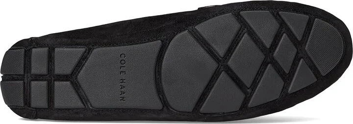 Cole Haan Emmie Knot Drivers Women's Flat Shoes Black Suede : 6 B - Medium, Leather - Image 3