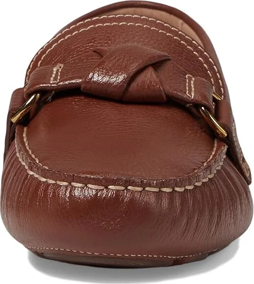 Cole Haan Emmie Knot Drivers Women's Flat Shoes Dark Cuoio Leather : 11 B - Medium - Image 5
