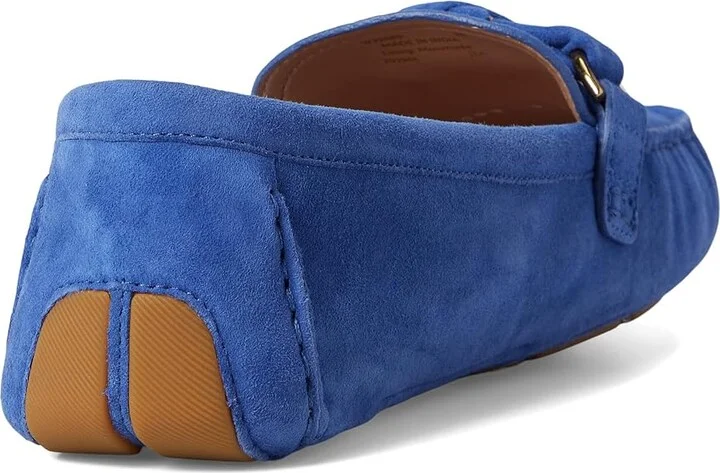 Cole Haan Emmie Knot Drivers Women's Flat Shoes Dutchblue Suede : 5.5 B - Medium, Leather - Image 4