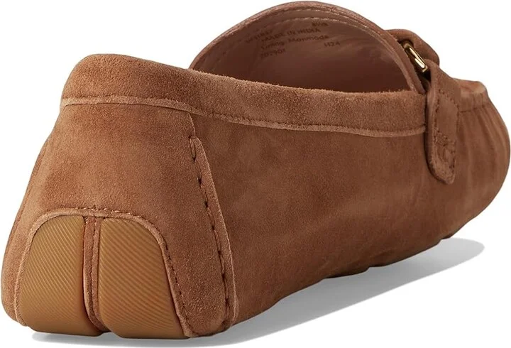 Cole Haan Emmie Knot Drivers Women's Flat Shoes Golden Honey Suede : 8 B - Medium, Leather - Image 4
