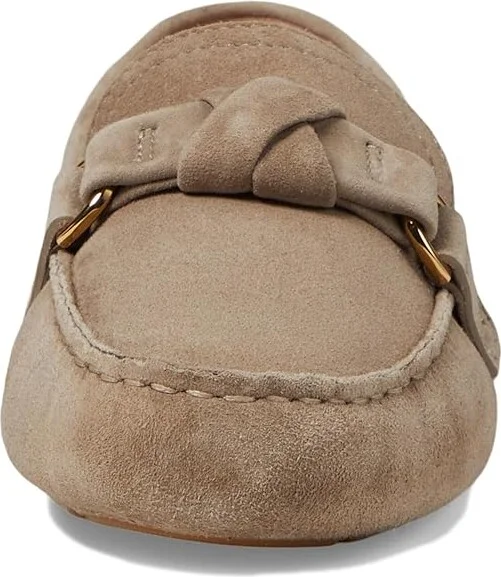 Cole Haan Emmie Knot Drivers Women's Flat Shoes Irish Coffee Suede : 7.5 B - Medium, Leather - Image 5