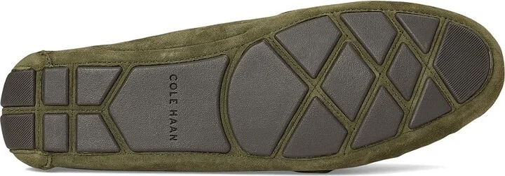 Cole Haan Emmie Knot Drivers Women's Flat Shoes Olive Night Suede : 10 B - Medium - Image 3