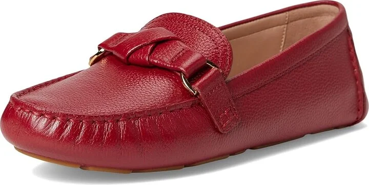 Cole Haan Emmie Knot Drivers Women's Flat Shoes Rio Red Leather : 5.5 B - Medium - Image 5