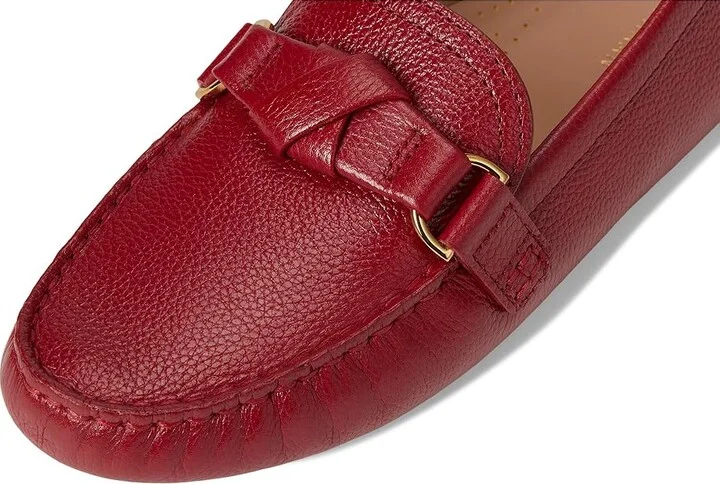 Cole Haan Emmie Knot Drivers Women's Flat Shoes Rio Red Leather : 5.5 B - Medium - Image 7
