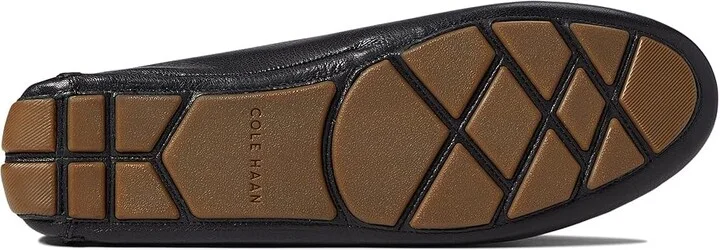 Cole Haan Evelyn Bow Driver Women's Shoes Black Grainy Leather : 10 B - Medium, Suede/Leather - Image 3