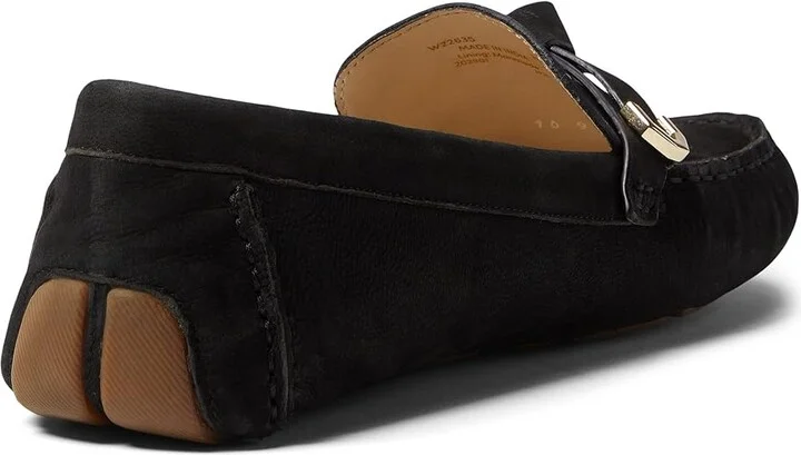 Cole Haan Evelyn Bow Driver Women's Shoes Black Nubuck (Akuya) : 10 C - Wide, Suede/Leather - Image 4