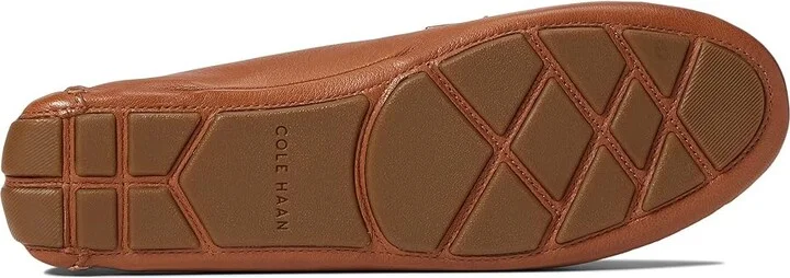 Cole Haan Evelyn Bow Driver Women's Shoes Pecan Grainy Leather : 10.5 B - Medium, Suede/Leather - Image 3