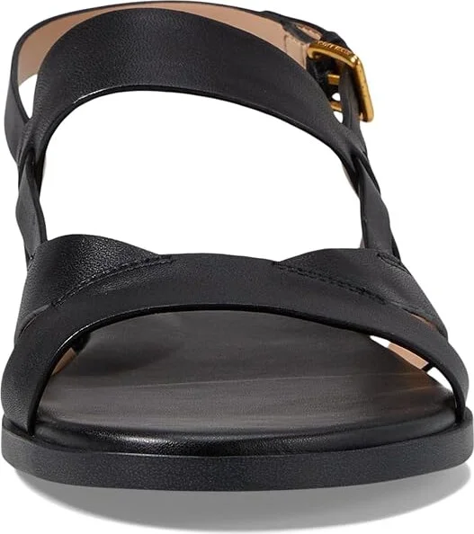Cole Haan Fawn Sandals Women's Sandals Black Leather : 6.5 B - Medium, Leather/Rubber - Image 2
