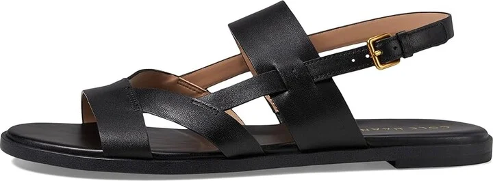 Cole Haan Fawn Sandals Women's Sandals Black Leather : 6.5 B - Medium, Leather/Rubber - Image 5
