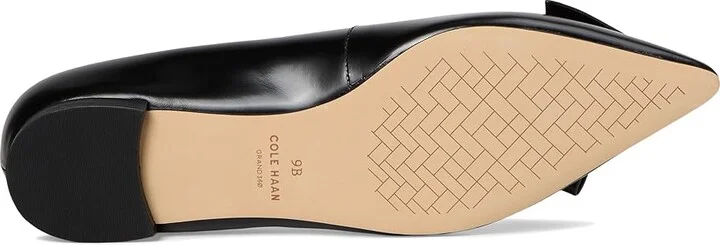 Cole Haan Felicia Bow Ballet Flats Women's Shoes Black Leather : 8.5 B - Medium - Image 3