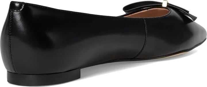 Cole Haan Felicia Bow Ballet Flats Women's Shoes Black Leather : 8.5 B - Medium - Image 4