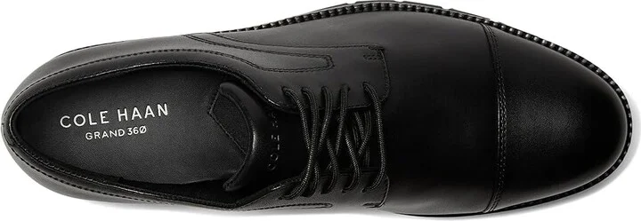 Cole Haan Flexgrand360 Cap Oxford Men's Lace Up Wing Tip Shoes Black : 7 D - Medium, Leather - Image 2