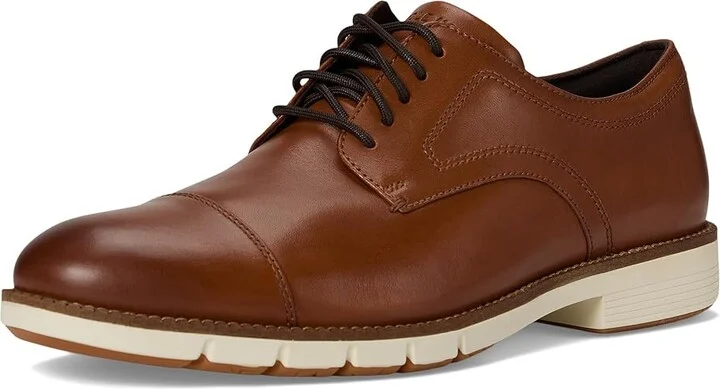 Cole Haan Flexgrand360 Cap Oxford Men's Lace Up Wing Tip Shoes British Tan/Ivory : 9 D - Medium, Leather - Image 5