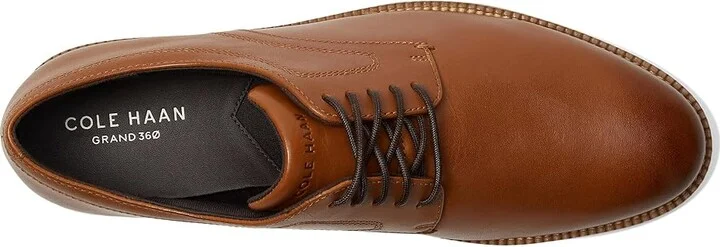Cole Haan Flexgrand360 Plain Toe Oxford Men's Lace-up Boots British Tan/Ivory : 8 D - Medium, Leather - Image 2